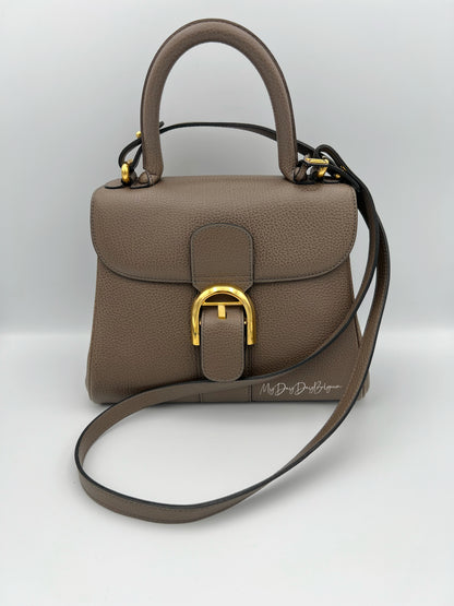 Vintage Delvaux Brillant in Taupe PM early 90s