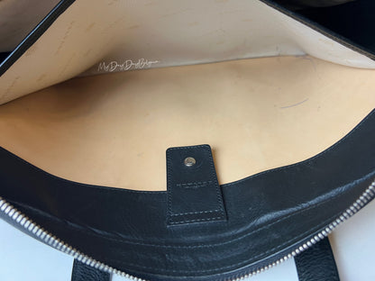 Delvaux Newspaper Bag Top Handle Black 2012