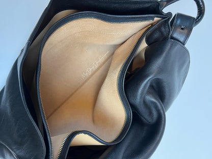 Delvaux Brillant Bridon Crossbody / Shoulder Bag Black 2000's