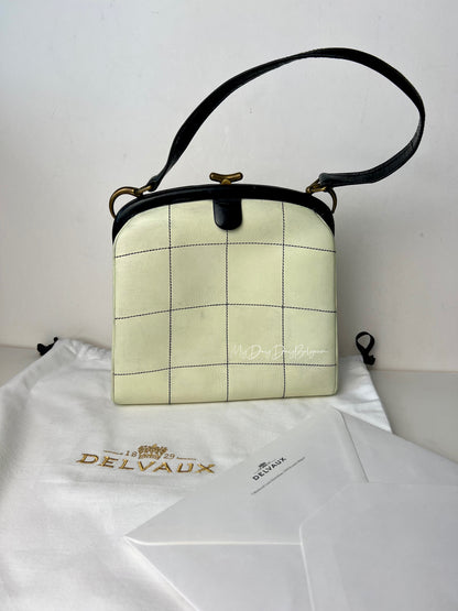 Delvaux Vintage Crossbody / Shoulder Bag White 1957