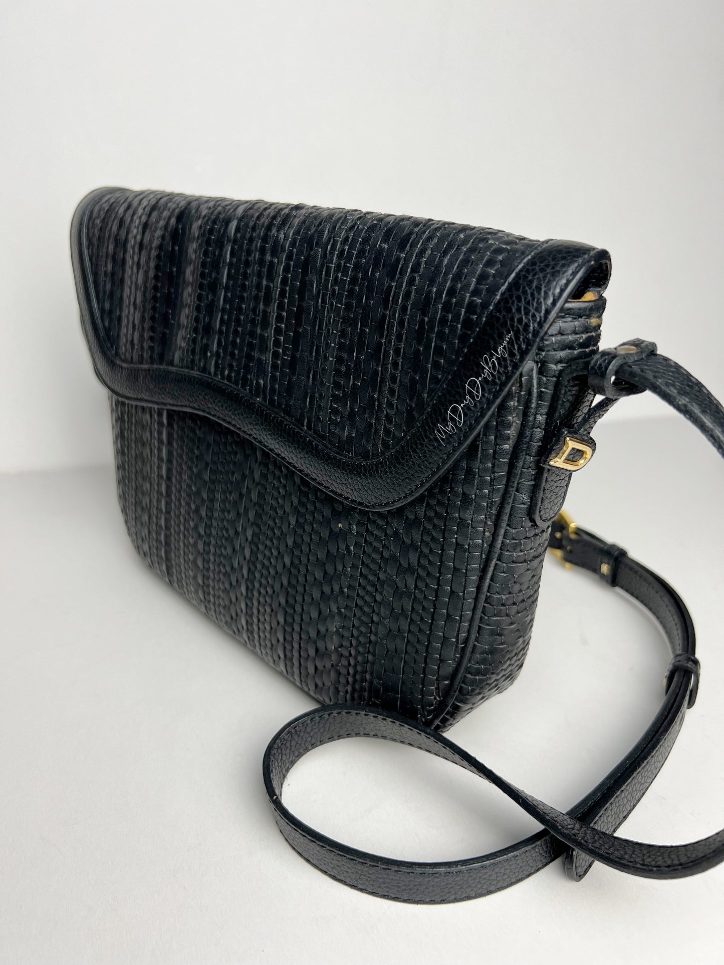 Delvaux toile de cuir crossbody 1995