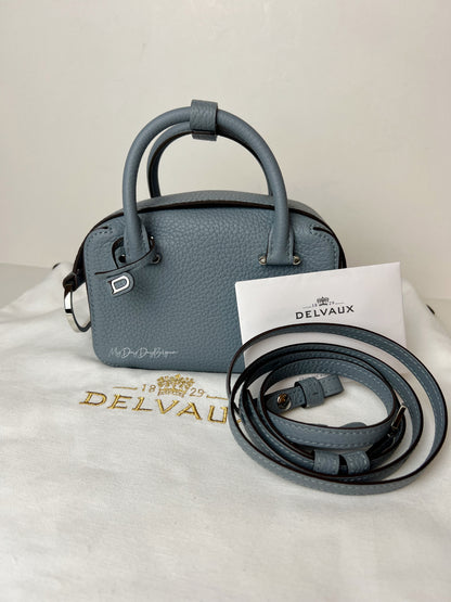 Delvaux Cool Box Crossbody / Shoulder Bag Blue Pacifique 2022