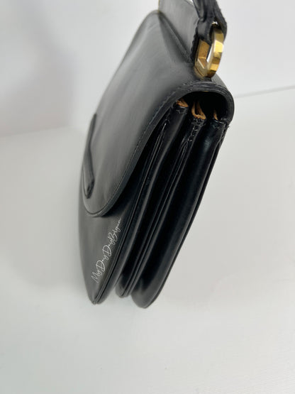 Delvaux Vintage Crossbody / Shoulder Bag Black 1980