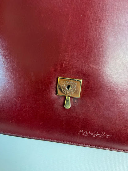 Delvaux Vintage Top Handle Red 1977