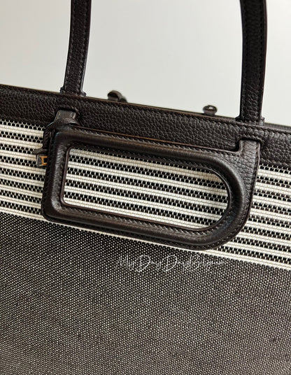 Delvaux D to D Tote Shoulderbag Black / Grey / White 2018