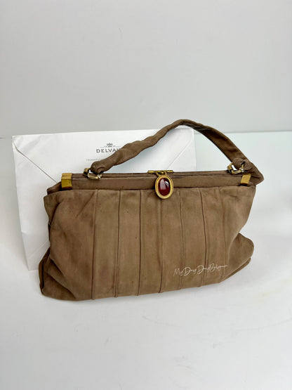 Delvaux Vintage Top Handle Brown 1930's
