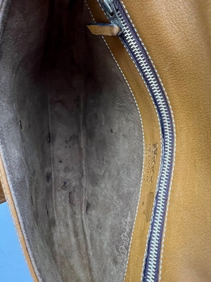 Delvaux Vintage Crossbody / Shoulder Bag Camel 1988