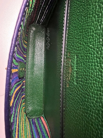 Delvaux vintage Crossbody / Shoulder Bag Green 1999