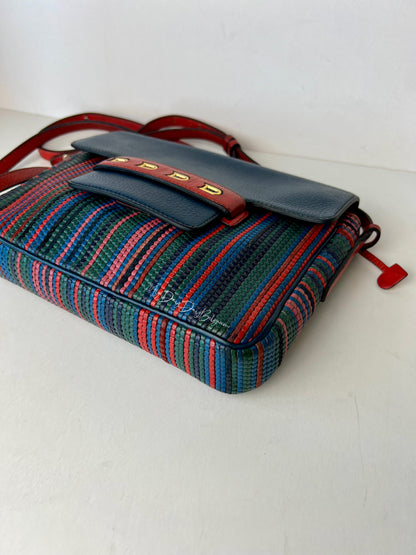 Delvaux Malbec Crossbody / Shoulder Bag Red - Multicolour 1989