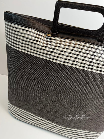Delvaux D to D Tote Shoulderbag Black / Grey / White 2018
