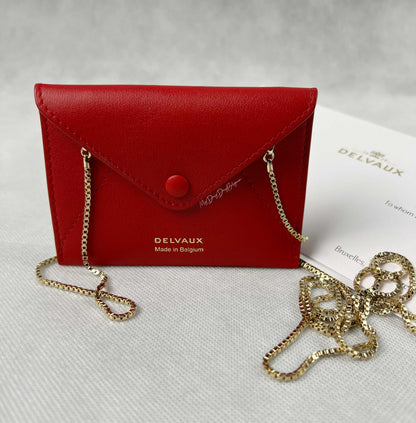 Delvaux Wallet on Chain Kiss 2020's