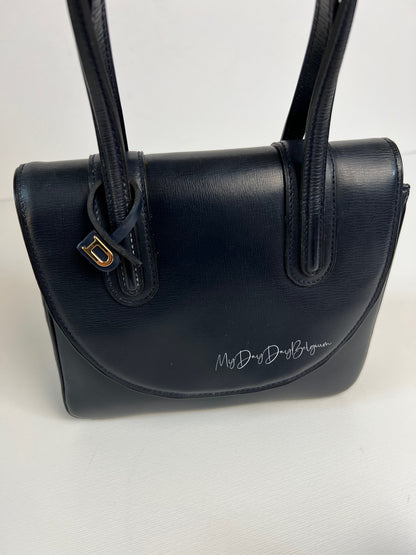 Delvaux Vintage Top Handle Navy 1966
