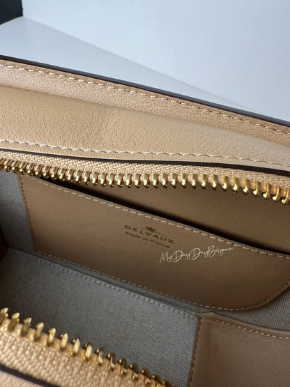 Delvaux Pin Cross Over Zele Calf Latte Crossbody / Shoulder Bag Beige 2022