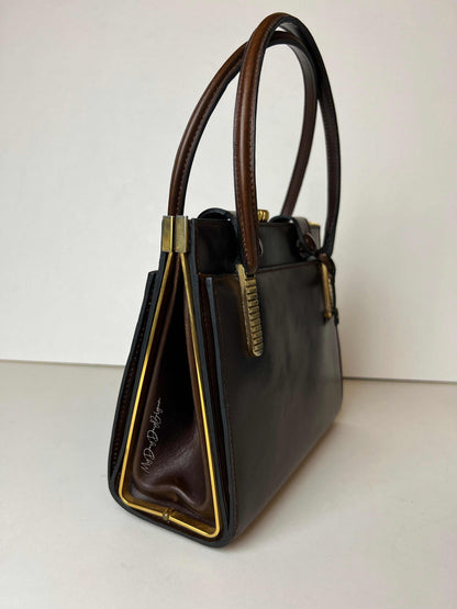 Delvaux Vintage Top Handle Brown 1967