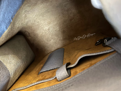 Delvaux Vintage Crossbody / Shoulder Bag Grey 1990's