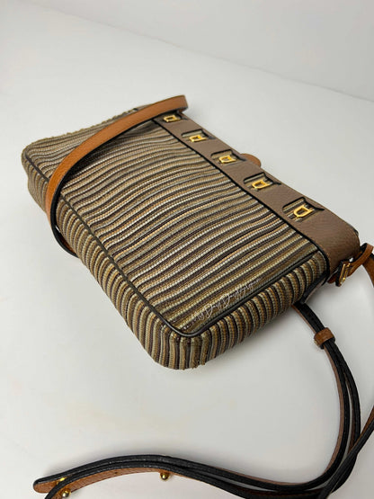 Delvaux Gamay Crossbody / Shoulder Bag Brown - Multicolour 1989