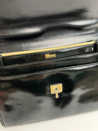 Delvaux Vintage Top Handle Black 1960's