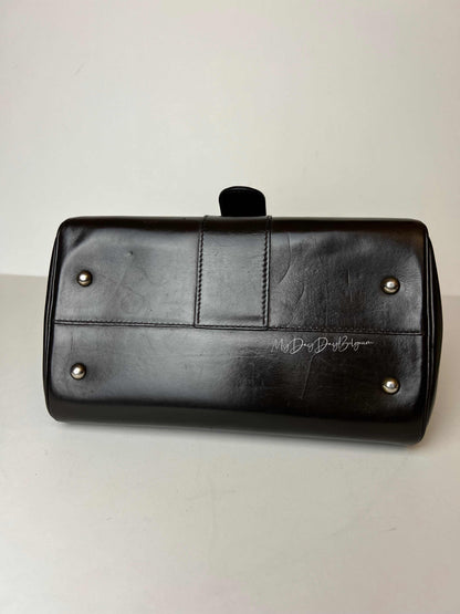 Delvaux Brillant Top Handle Brown 1970's