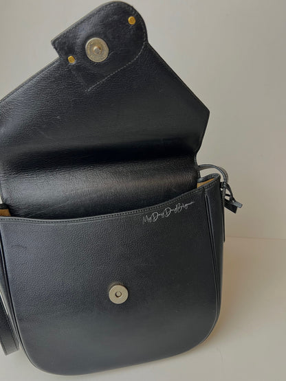 Delvaux Vintage Crossbody / Shoulder Bag Navy Blue 1990's