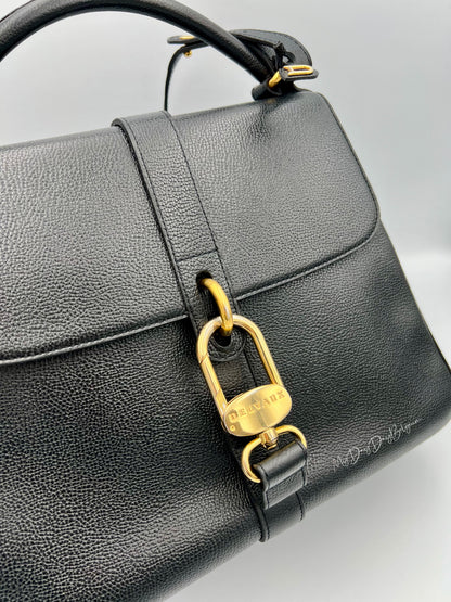 Delvaux Gin Fizz Crossbody / Shoulder Bag Black 1998