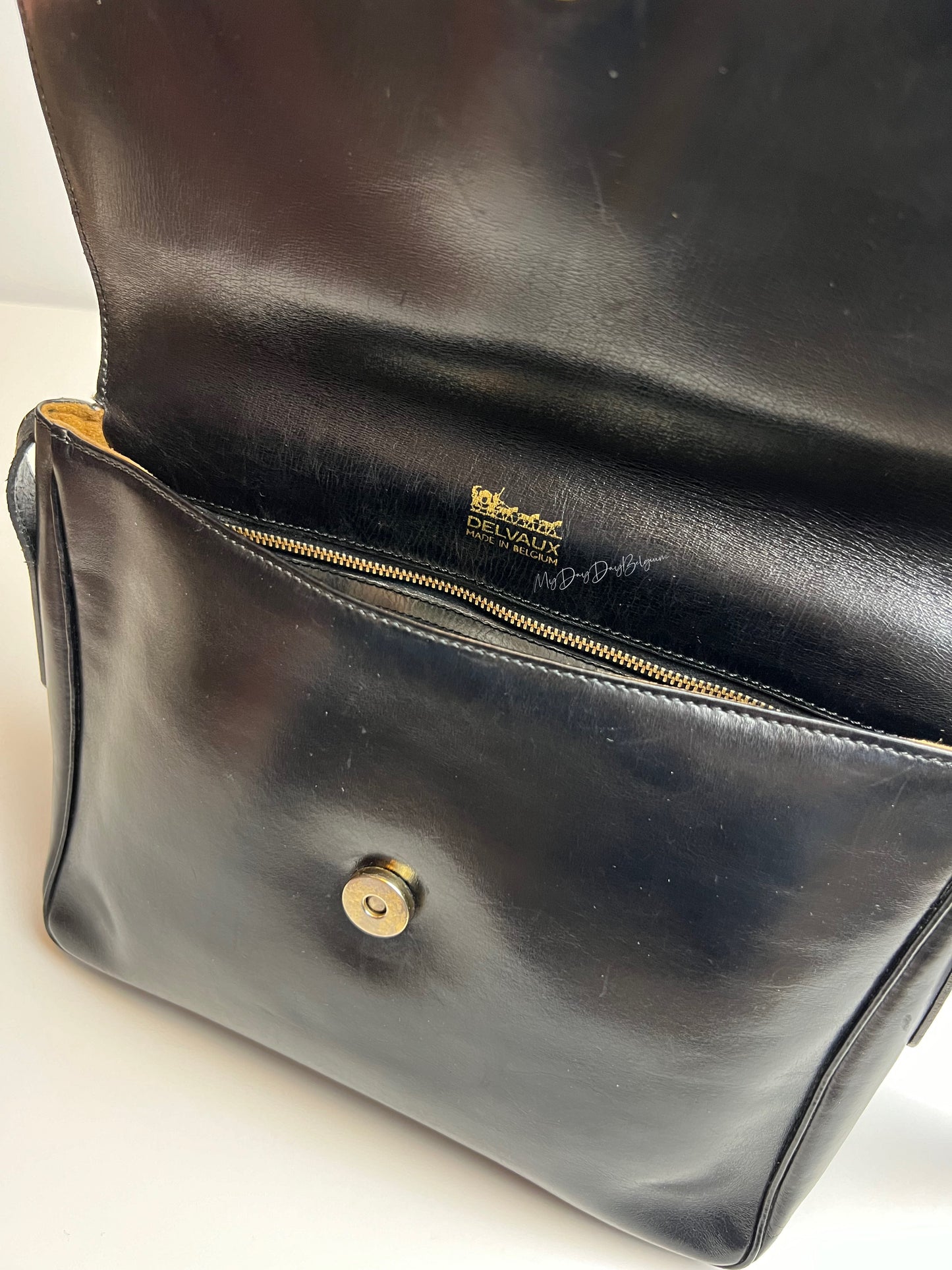 Delvaux Poirier crossbody/shoulder bag 1977 black