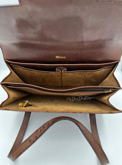 Delvaux ostrich 1976 shoulder/top handle bag