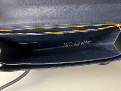 Delvaux Vintage Crossbody / Shoulder Bag Black Grey 1990's