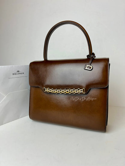 Delvaux Vintage Top Handle Brown 1967