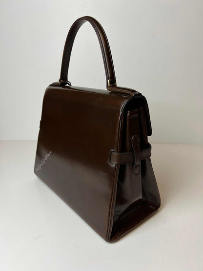 Delvaux Tempête Top Handle Brown 1967