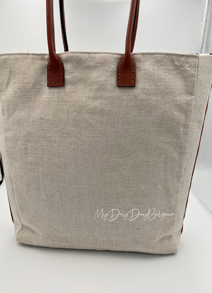 Upcycled Delvaux heritage Tote long handle - 2025 limited Pouliche collection