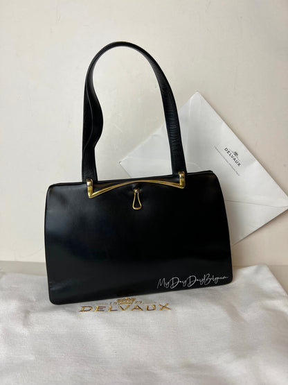 Delvaux Vintage Top Handle Black 1953