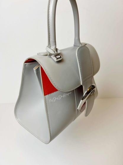 Delvaux Brillant Top Handle White / Grey 2017