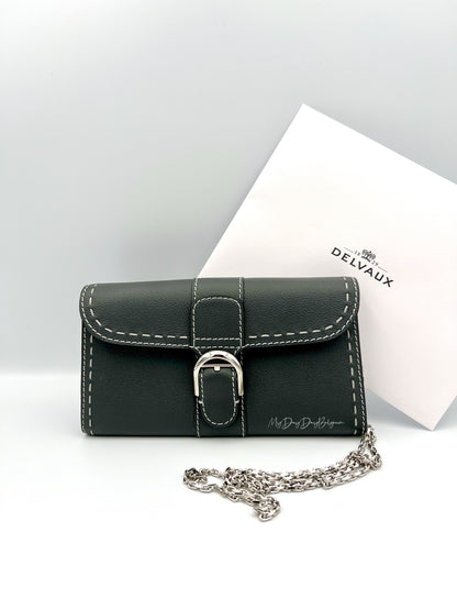 Delvaux Brillant Wallet on Chain Crossbody / Shoulder Bag stone 2023