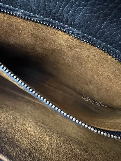 Delvaux Malbec Crossbody / Shoulder Bag Black / Grey 1989