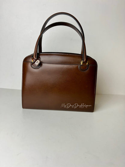 Delvaux Vintage Top Handle Brown 1967