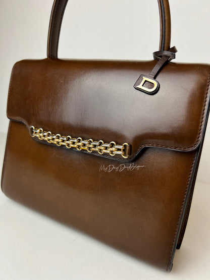 Delvaux Vintage Top Handle Brown 1967