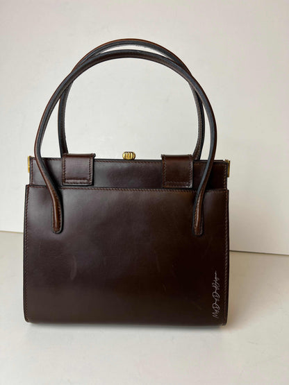 Delvaux Vintage Top Handle Brown 1967