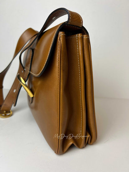 Delvaux Festival Crossbody / Shoulder Bag Camel 1982
