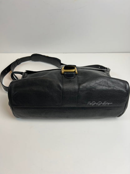 Delvaux Brillant Bridon Crossbody / Shoulder Bag Black 2000's