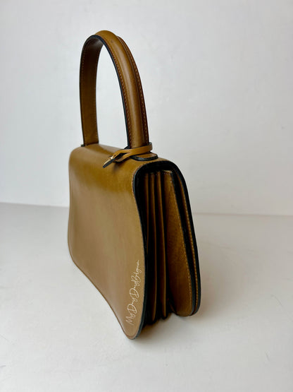 Delvaux Vintage Top Handle Camel 1965