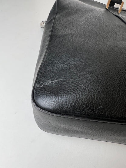 Delvaux Newspaper Bag Top Handle Black 2012