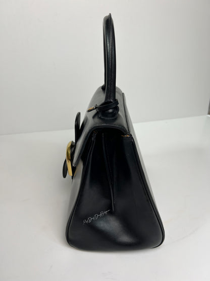 Delvaux Brillant Top Handle Black 1970's
