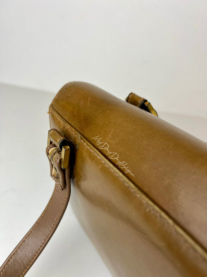 Delvaux Vintage Top Handle Brown 1965