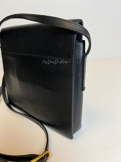 Delvaux Vintage Crossbody / Shoulder Bag Black 1980's