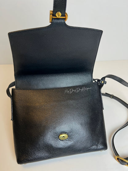 Delvaux Vintage Crossbody / Shoulder Bag Black 1980's