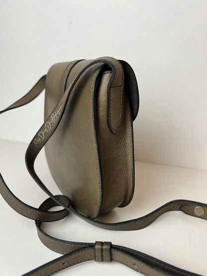 Delvaux Vintage Crossbody / Shoulder Bag Brown / Green 1980's