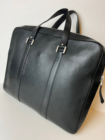 Delvaux Newspaper Bag Top Handle Black 2012