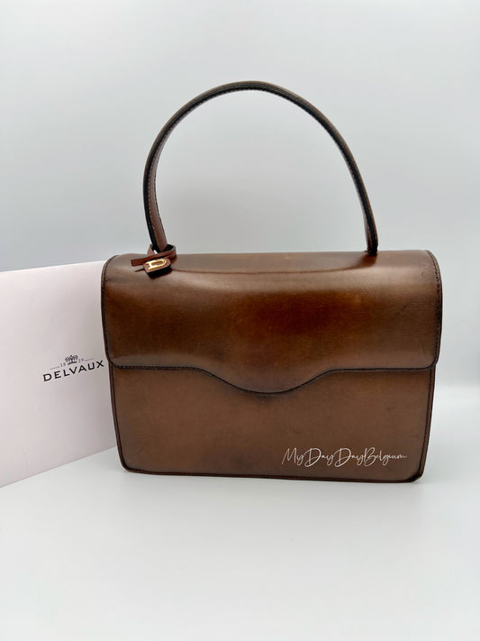 Vintage Delvaux top handle box calf 1967