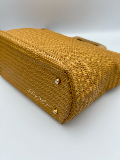 Delvaux toile de cuir top handle