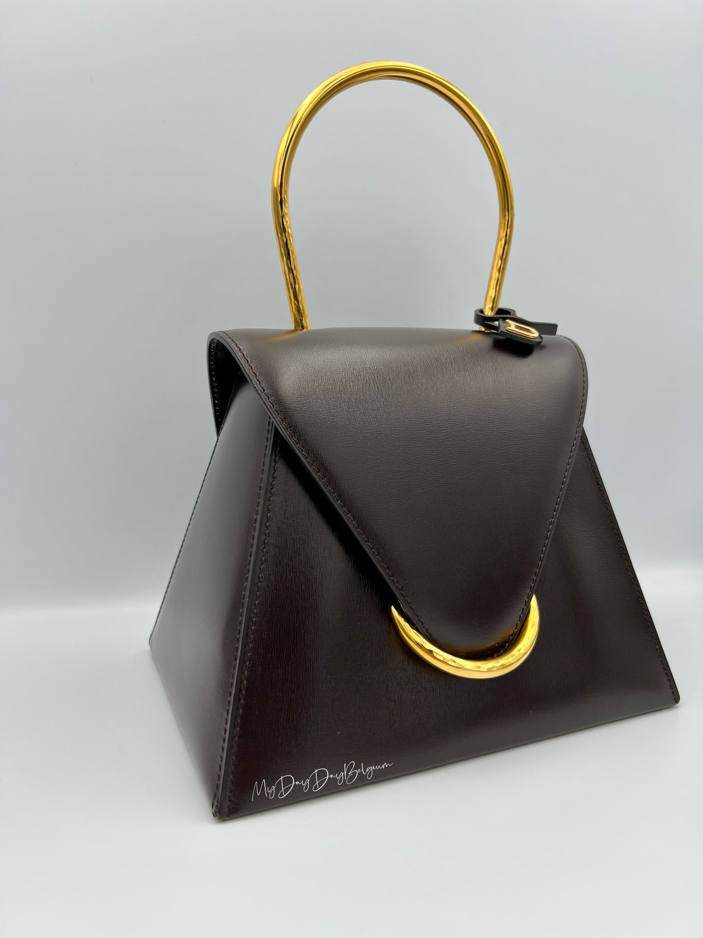 Delvaux Vintage Top Handle Brown 1996